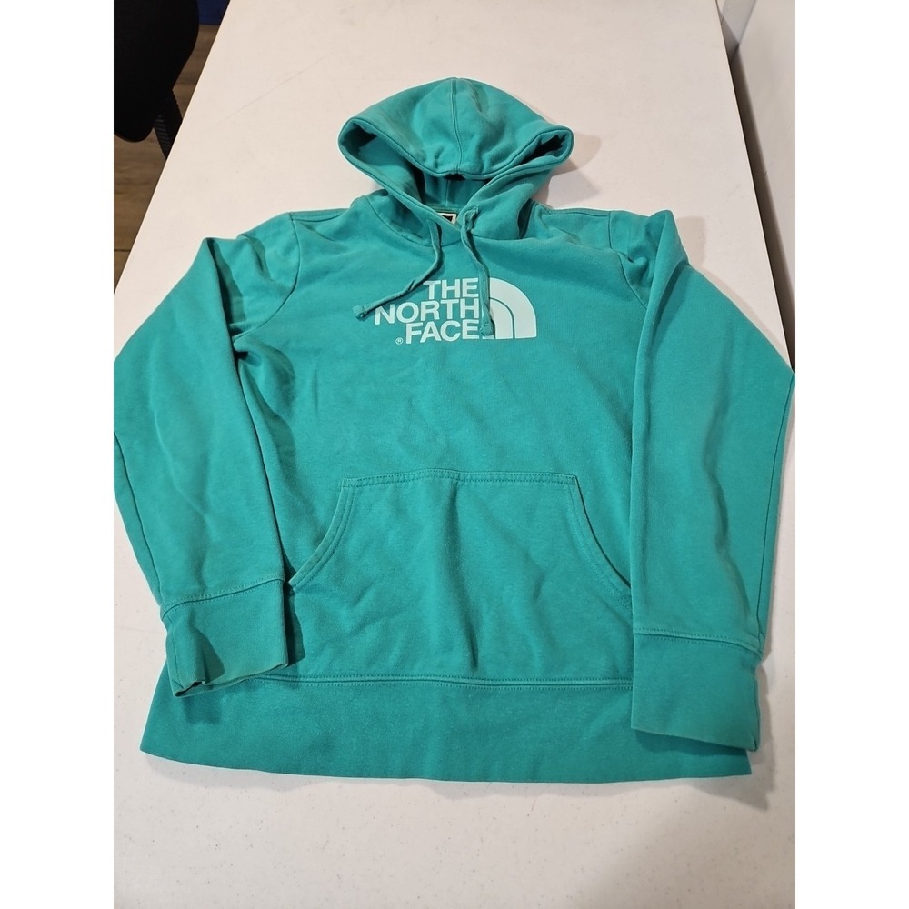 The North Face Hoodie Womens Medium Pullover Sweatshirt Green (1445